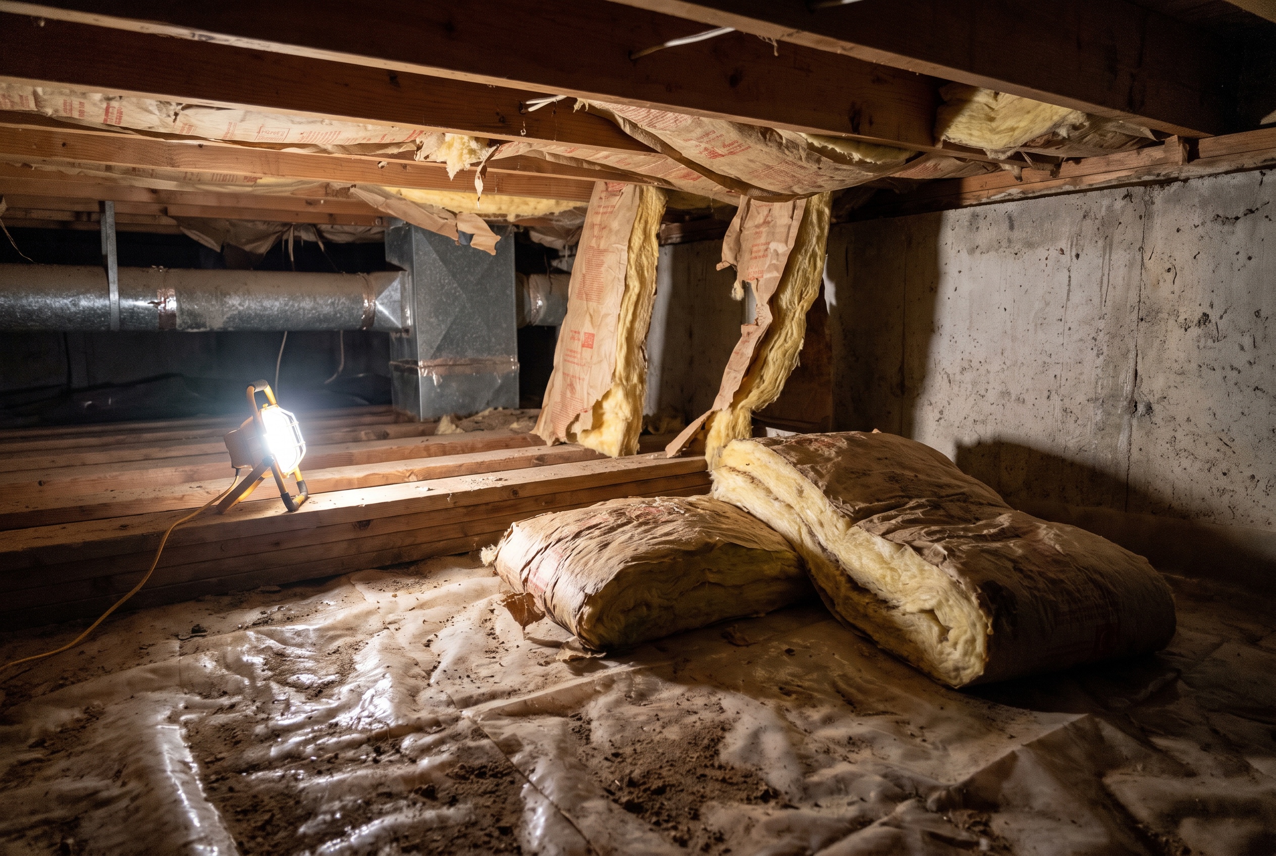 Why Is My Crawl Space Insulation Falling Down?